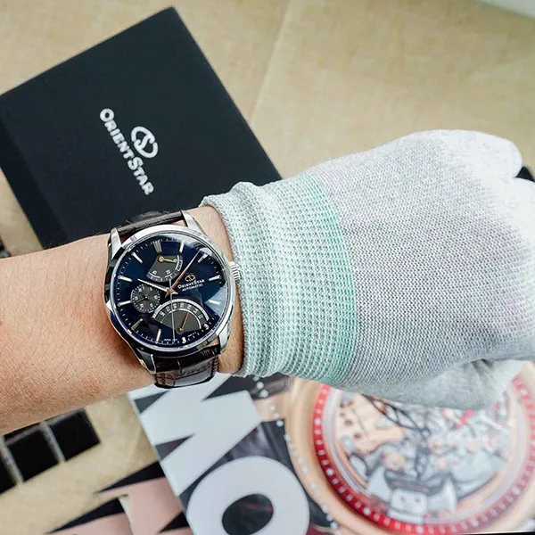 Đồng Hồ Nam Orient Star Retrograde RK-DE0302E Màu Nâu Bạc