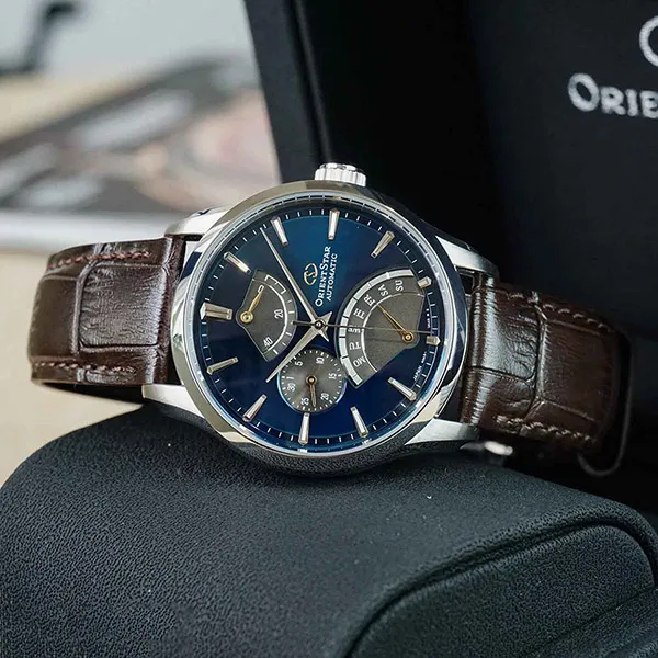 Đồng Hồ Nam Orient Star Retrograde RK-DE0302E Màu Nâu Bạc