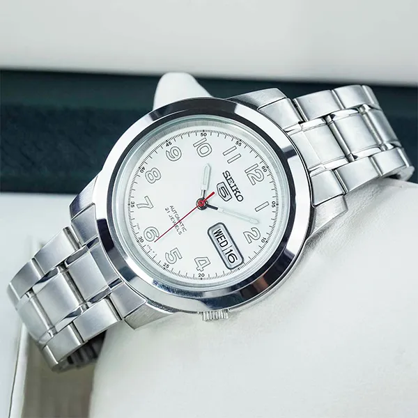 Đồng Hồ Nam Seiko 5 Automatic Handwinding SNKK33K1 Màu Bạc