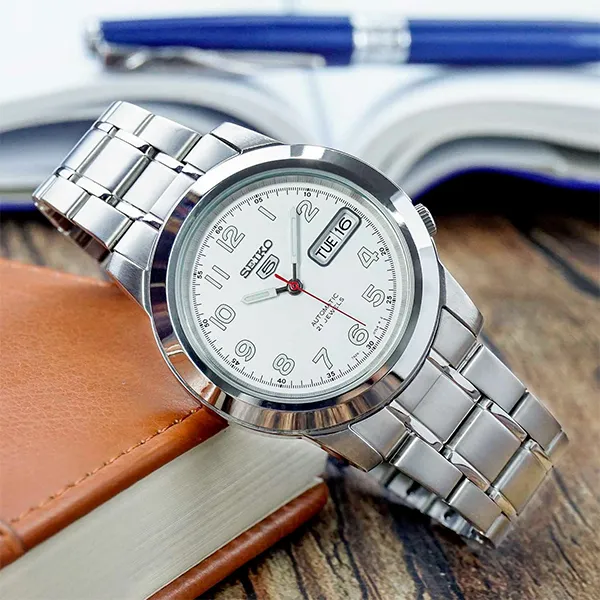 Đồng Hồ Nam Seiko 5 Automatic Handwinding SNKK33K1 Màu Bạc
