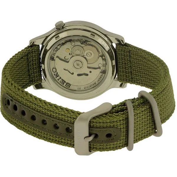 Đồng Hồ Nam Seiko 5 Quân Đội SNK805 Màu Xanh Rêu 37mm