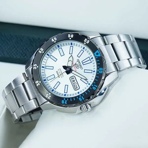 Đồng Hồ Nam Seiko 5 Sport Automatic Handwinding SRP359K1 Màu Bạc Đen