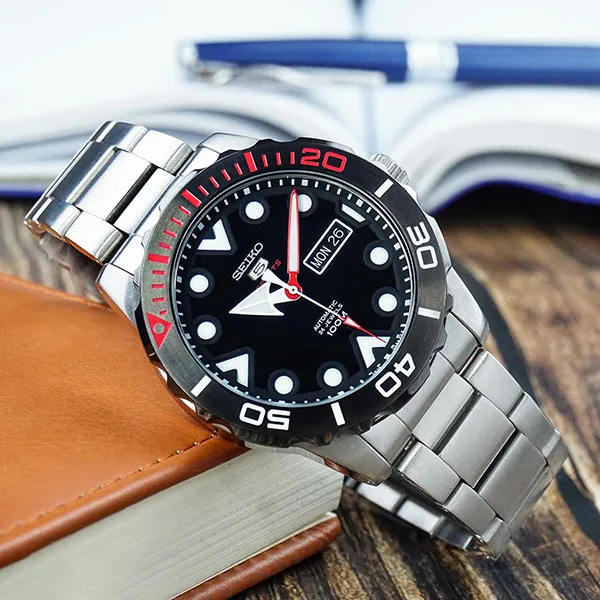 Đồng Hồ Nam Seiko 5 Sport SRPA07 Màu Bạc Đen - Đồng hồ - Vua Hàng Hiệu