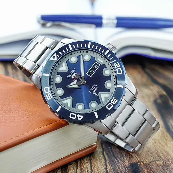Đồng Hồ Nam Seiko 5 Sport SRPA09K1 Màu Bạc Xanh - Đồng hồ - Vua Hàng Hiệu