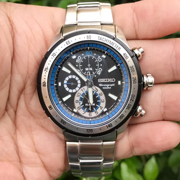 Đồng Hồ Nam Seiko Chronograph SNAC85P1 Màu Bạc