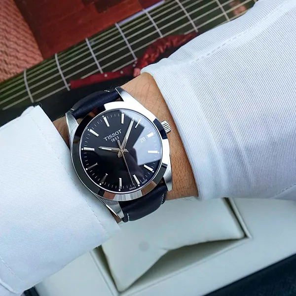 Đồng Hồ Nam Tissot Gentleman Watch T127.410.16.051.00 Màu Đen Bạc - Đồng hồ - Vua Hàng Hiệu