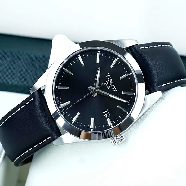 Đồng Hồ Nam Tissot Gentleman Watch T127.410.16.051.00 Màu Đen Bạc - Đồng hồ - Vua Hàng Hiệu