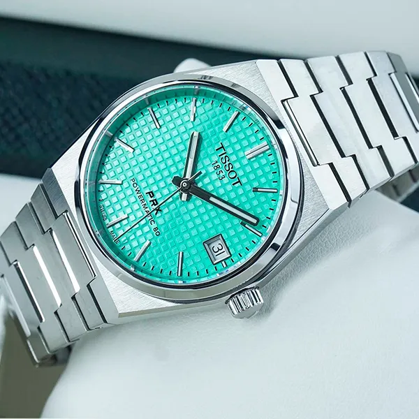 Đồng Hồ Nam Tissot PRX Powermatic 80 35mm T137.207.11.091.01 Màu Bạc Xanh