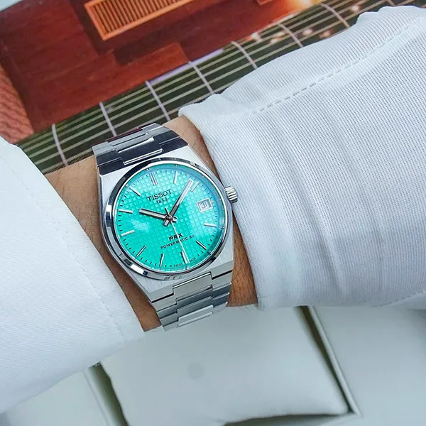 Đồng Hồ Nam Tissot PRX Powermatic 80 35mm T137.207.11.091.01 Màu Bạc Xanh