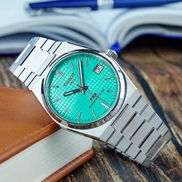 Đồng Hồ Nam Tissot PRX Powermatic 80 35mm T137.207.11.091.01 Màu Bạc Xanh