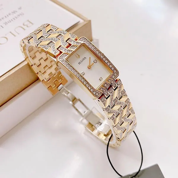 Đồng Hồ Nữ Bulova Classic Classic Crystal Accented Watch 98L301 Màu Vàng Gold - Đồng hồ - Vua Hàng Hiệu