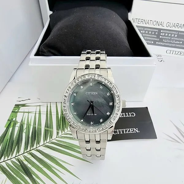 Đồng Hồ Nữ Citizen Axiom Dial Yellow Gold Watch GA1052-55E Màu Bạc - Đồng hồ - Vua Hàng Hiệu
