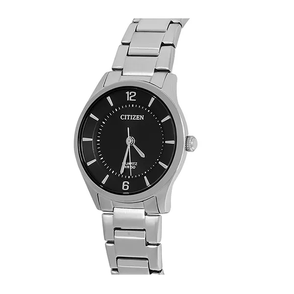 Đồng Hồ Nữ Citizen Black Dial Ladies Watch ER0201-81E Màu Bạc Đen
