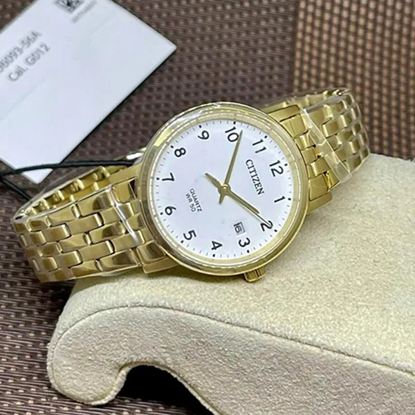 Đồng Hồ Nữ Citizen Classic Gold Tone Quartz Ladies Watch EU6093-56A Màu Vàng Trắng