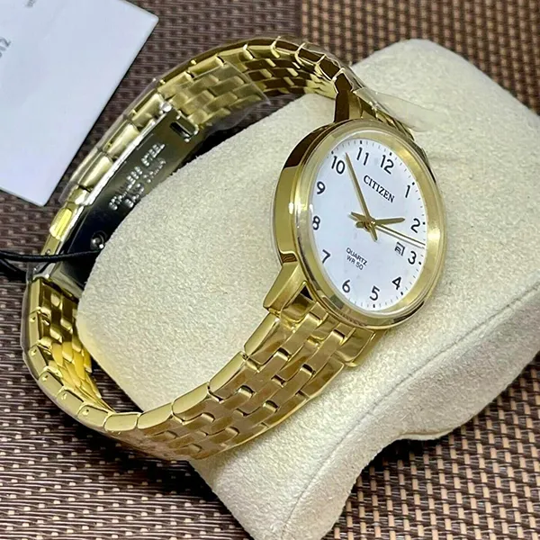 Đồng Hồ Nữ Citizen Classic Gold Tone Quartz Ladies Watch EU6093-56A Màu Vàng Trắng