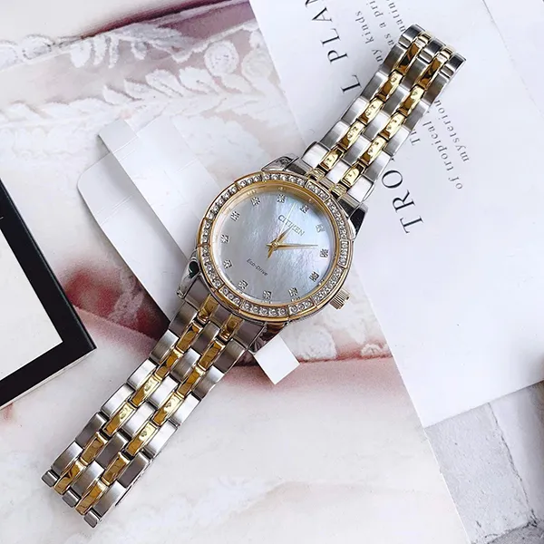 Đồng Hồ Nữ Citizen Eco-Drive EM0774-51D Màu Demi (Vàng - Bạc) - Đồng hồ - Vua Hàng Hiệu