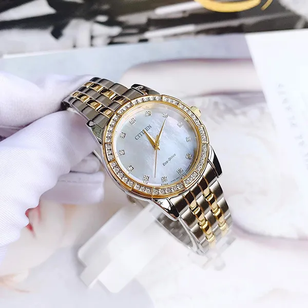 Đồng Hồ Nữ Citizen Eco-Drive EM0774-51D Màu Demi (Vàng - Bạc) - Đồng hồ - Vua Hàng Hiệu