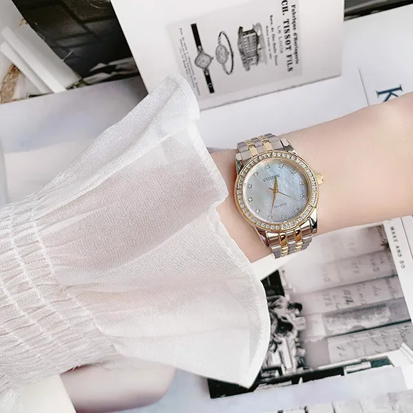 Đồng Hồ Nữ Citizen Eco-Drive EM0774-51D Màu Demi (Vàng - Bạc) - Đồng hồ - Vua Hàng Hiệu