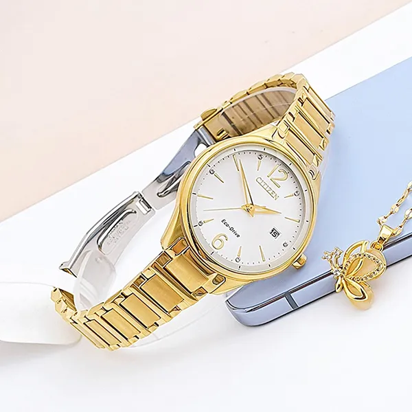 Đồng Hồ Nữ Citizen Eco-Drive FE6102-53A Màu Vàng - Đồng hồ - Vua Hàng Hiệu