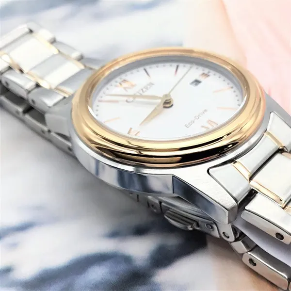 Đồng Hồ Nữ Citizen Eco-Drive Two Tone Dress Watch FE1226-82A Màu Bạc Trắng - Đồng hồ - Vua Hàng Hiệu