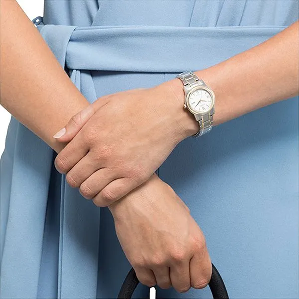 Đồng Hồ Nữ Citizen Eco-Drive Two Tone Dress Watch FE1226-82A Màu Bạc Trắng - Đồng hồ - Vua Hàng Hiệu