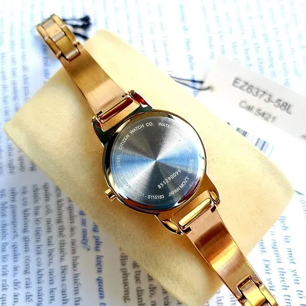 Đồng Hồ Nữ Citizen Quartz Diamond Accent Watch EZ6373-58L Màu Vàng Xanh