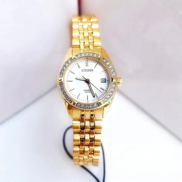 Đồng Hồ Nữ Citizen Quartz Gold Tone Women Watch EU6062-50D Màu Vàng - Đồng hồ - Vua Hàng Hiệu