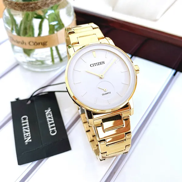 Đồng Hồ Nữ Citizen Quartz Ladies Watch EQ9062-58A Màu Vàng Trắng