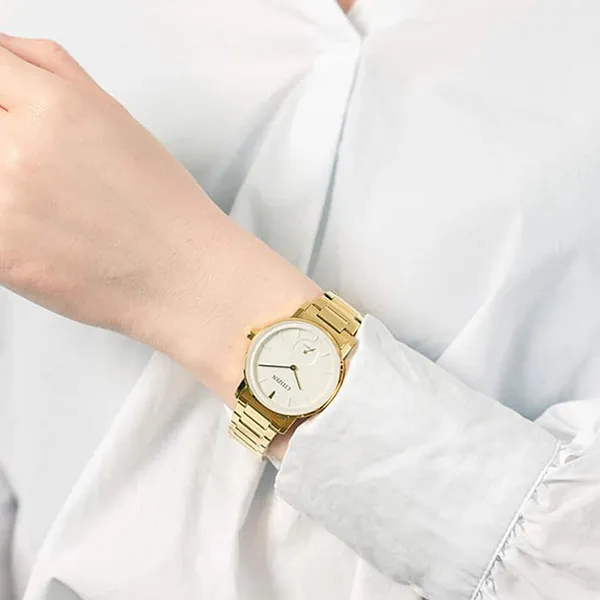 Đồng Hồ Nữ Citizen Quartz Ladies Watch EQ9062-58A Màu Vàng Trắng