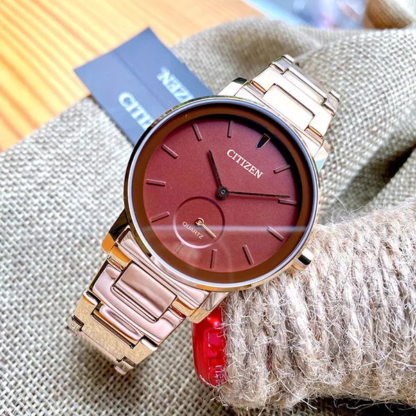 Đồng Hồ Nữ Citizen Quartz Women EQ9063-55X Màu Vàng Đỏ - Đồng hồ - Vua Hàng Hiệu
