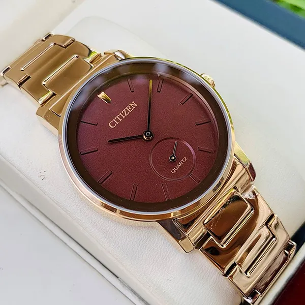 Đồng Hồ Nữ Citizen Quartz Women EQ9063-55X Màu Vàng Đỏ - Đồng hồ - Vua Hàng Hiệu