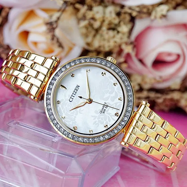 Đồng Hồ Nữ Citizen Quartz Women Watch ER0219-51D Màu Vàng Gold - Đồng hồ - Vua Hàng Hiệu