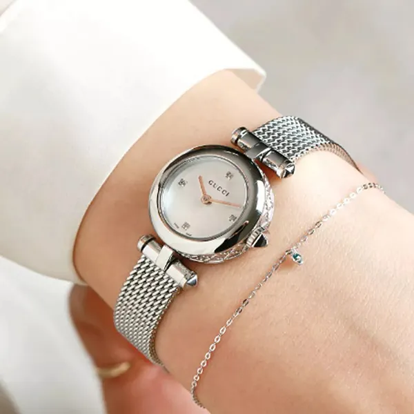 Đồng Hồ Nữ Gucci Diamantissima Small Watch 22mm YA141512 Màu Bạc