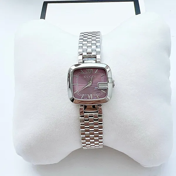 Đồng Hồ Nữ Gucci G-Gucci Stainless Steel Purple Dial YA125523 Màu Bạc Tím