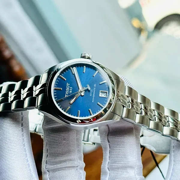 Đồng Hồ Nữ Tissot PR 100 Automatic Blue Dial T101.207.11.041.00 Màu Bạc Xanh
