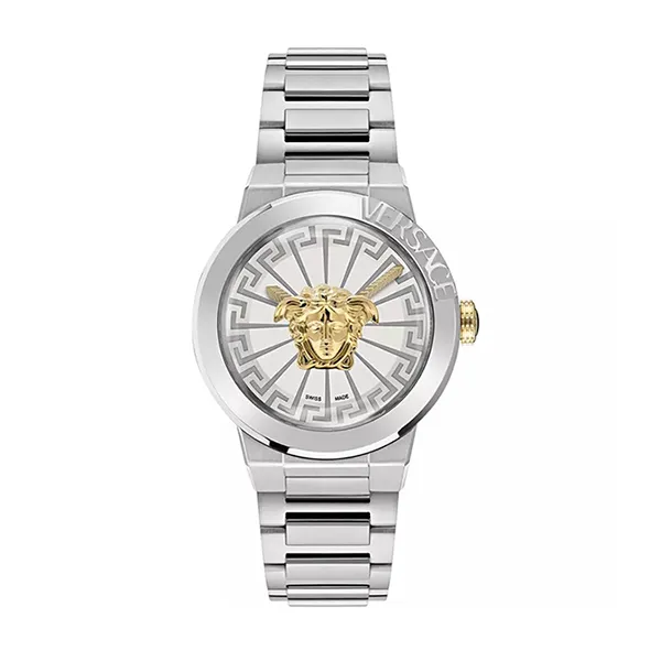 Đồng Hồ Nữ Versace Medusa Infinite Quartz Silver Dial Ladies Watch VE3F00322 Màu Bạc