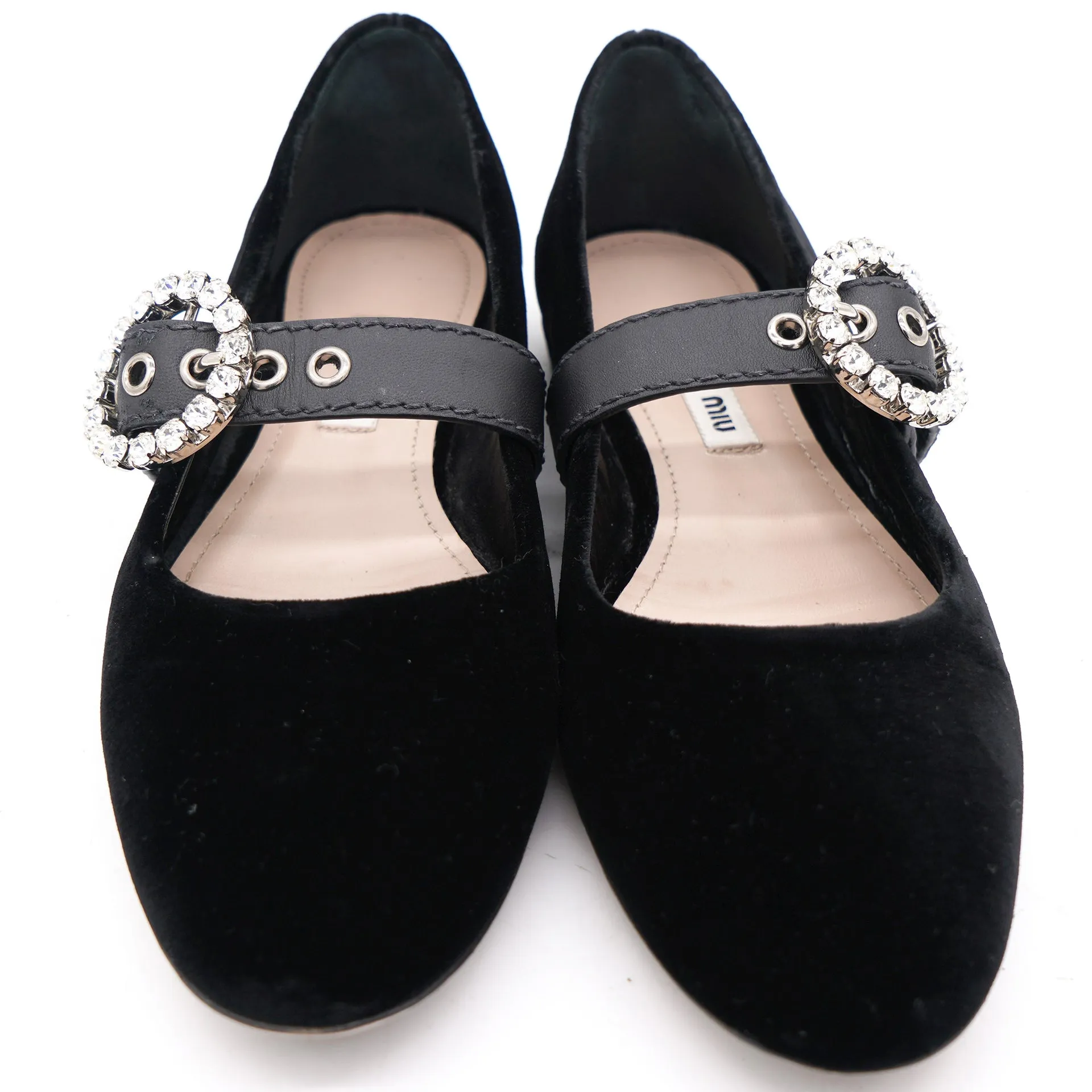 Giày Búp Bê Miu Miu Velvet