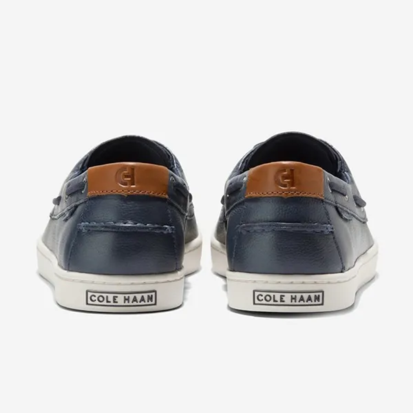 Giày Lười Nam Cole Haan Nantucket Boat Màu Xanh Navy Size 41.5