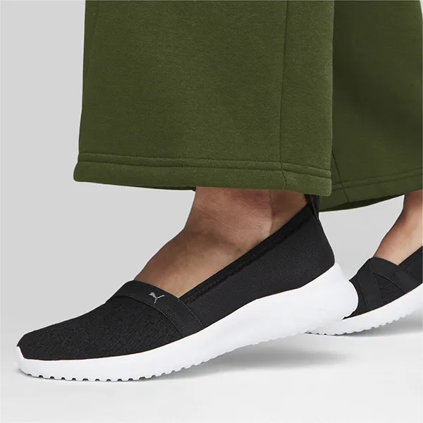 Giày Slip On Nữ Puma Adelina Regent Romance Black Màu Đen Size 36