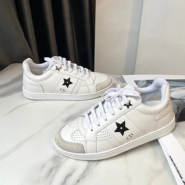 Giày Sneaker Nữ Dior Star White Calfskin And Suede KCK361CLD_S19W Màu Trắng Size 34.5 - Giày - Vua Hàng Hiệu