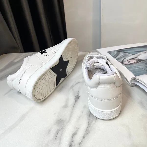 Giày Sneaker Nữ Dior Star White Calfskin And Suede KCK361CLD_S19W Màu Trắng Size 34.5 - Giày - Vua Hàng Hiệu