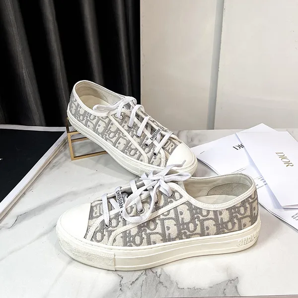 Giày Sneaker Nữ Dior Walk'N'Dior Gray Màu Xám Trắng Size 38 - Giày - Vua Hàng Hiệu