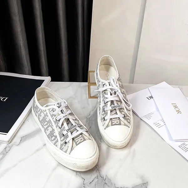 Giày Sneaker Nữ Dior Walk'N'Dior Gray Màu Xám Trắng Size 38 - Giày - Vua Hàng Hiệu