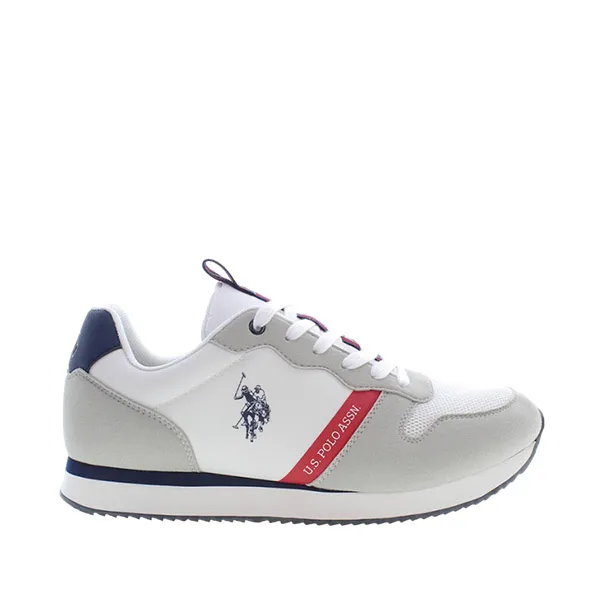Giày Thế Thao Nam U.S. Polo Assn. NOBIL009M3TH1_BIANCO_WHI Màu Xám Trắng Size 40