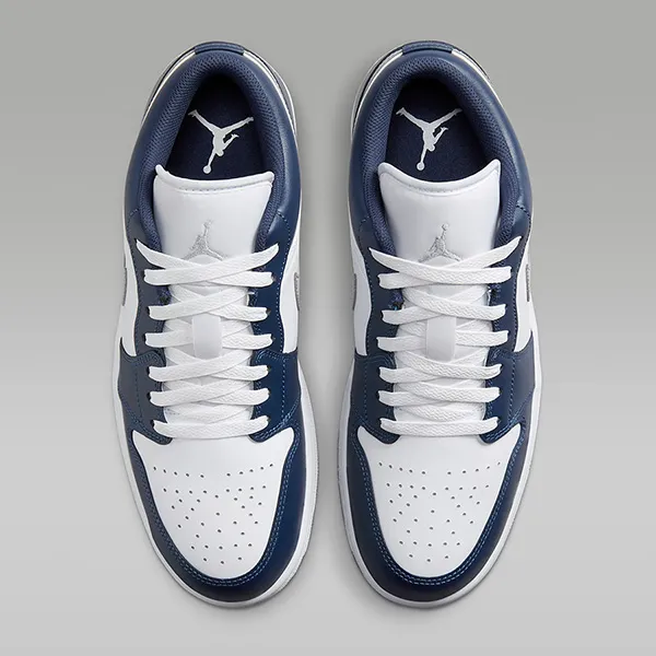 Giày Thể Thao Nike Air Jordan 1 Low Midnight Navy 553558-141 Màu Xanh Navy Size 42.5 - Giày - Vua Hàng Hiệu
