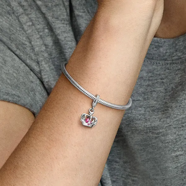 Hạt Vòng Charm Nữ Pandora Lake Baikal Dangle 790231C01 Màu Bạc Hồng - Trang sức - Vua Hàng Hiệu