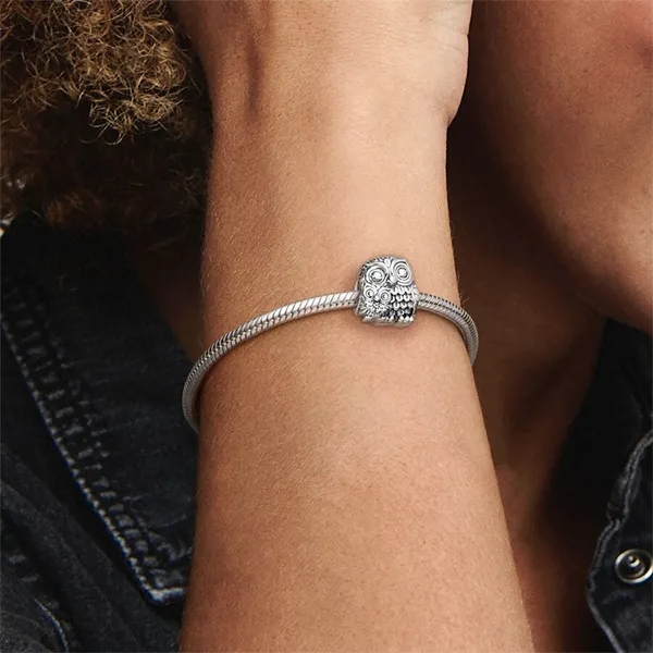 Hạt Vòng Charm Pandora Animals Pets Charms Charming Owls 791966 Màu Bạc - Trang sức - Vua Hàng Hiệu