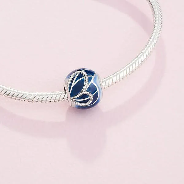Hạt Vòng Charm Pandora Butterfly Wing 797886ENMX Màu Xanh Blue - Trang sức - Vua Hàng Hiệu