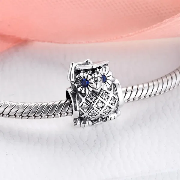 Hạt Vòng Charm Pandora Charm Buho Graduado 791502NSB Màu Bạc