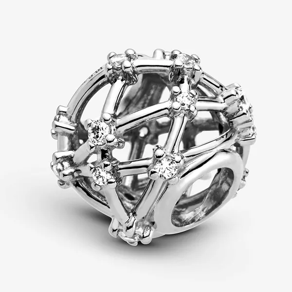 Hạt Vòng Charm Pandora Charm Openwork Constellations 799240C01 Màu Bạc